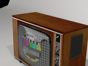 Old tv set nr 1 Modelo 3D