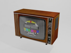 Old tv set nr 1 Modelo 3D