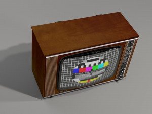Old tv set nr 1 Modelo 3D