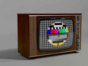 Old tv set nr 1 Modelo 3D