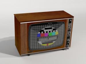 Old tv set nr 1 Modelo 3D