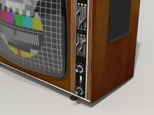Old tv set nr 1 Modelo 3D