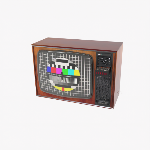 old tv delta type nr2 3D Model .c4d .max .obj .3ds .fbx .stl .blend 