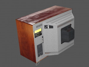 old tv delta type nr2 3D Model