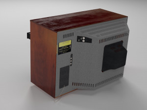 old tv delta type nr2 3D Model