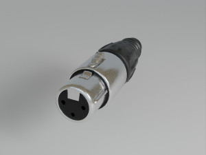 XLR 3 pin plug Model 3D