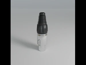 XLR 3 pin plug 3D Model