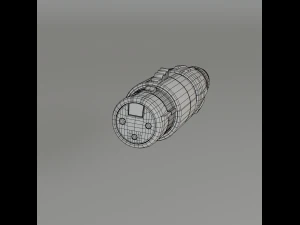 XLR 3 pin plug 3D Model