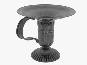 Candle for Susan with a candlestick 3D Model