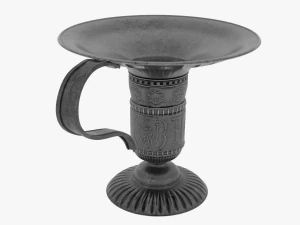 촛대가 달린 수잔을 위한 양초 3D 모델