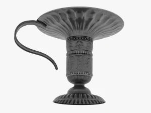 촛대가 달린 수잔을 위한 양초 3D 모델