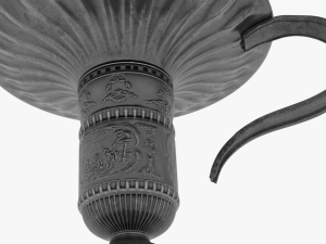 Candle for Susan with a candlestick 3D Model