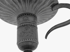 촛대가 달린 수잔을 위한 양초 3D 모델