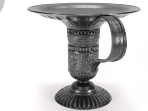 Candle for Susan with a candlestick 3D Model