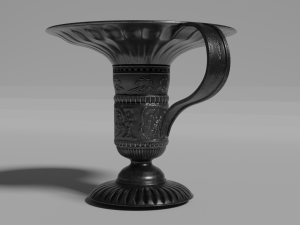 Candle for Susan with a candlestick 3D Model