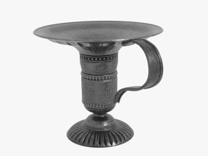 Candle for Susan with a candlestick 3D Model