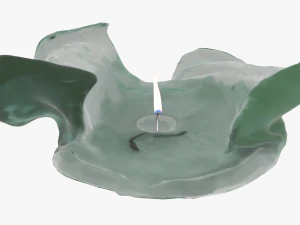 촛대가 달린 수잔을 위한 양초 3D 모델