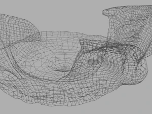 촛대가 달린 수잔을 위한 양초 3D 모델