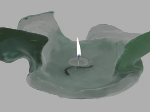 촛대가 달린 수잔을 위한 양초 3D 모델