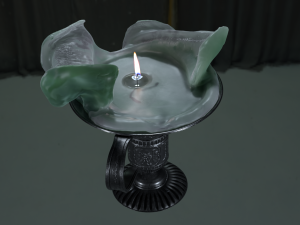 Candle for Susan with a candlestick 3D Model
