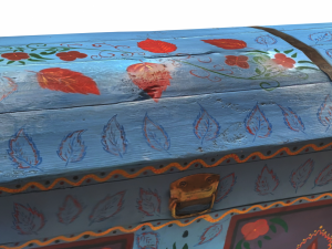 Trunk Folk Art 3D 모델
