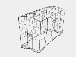 Trunk Folk Art 3D Model