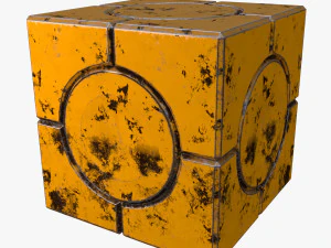 공상 과학 상자 3D 모델