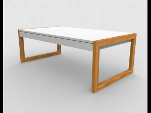table centrale 2 Modèle 3D