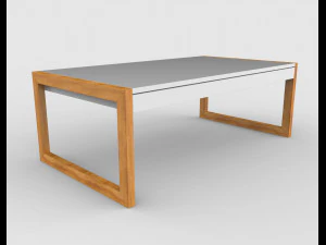 table centrale 2 Modèle 3D