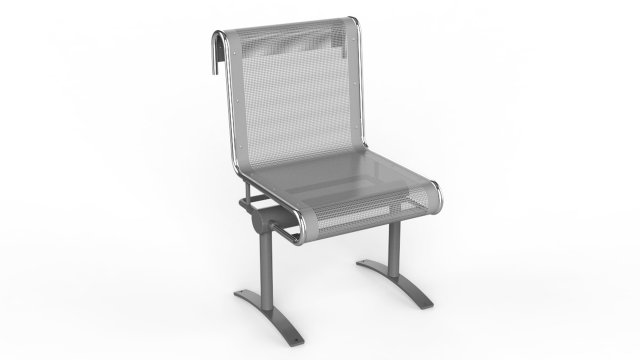 waiting room chair 1 seat 3Dモデル .c4d .max .obj .3ds .fbx .stl .blend 