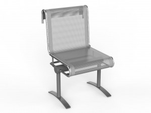 waiting room chair 1 seat 3Dモデル