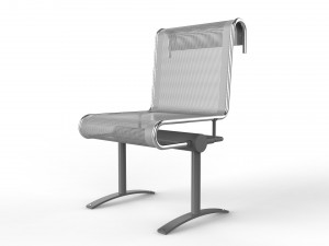 waiting room chair 1 seat 3Dモデル