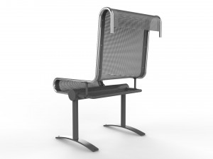 waiting room chair 1 seat 3Dモデル