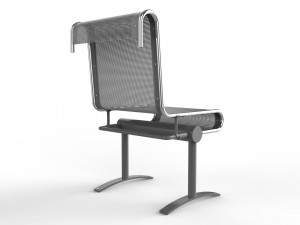 waiting room chair 1 seat 3Dモデル