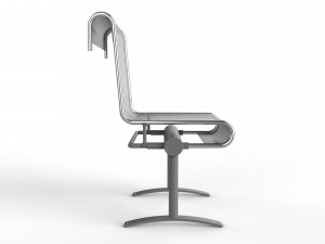 waiting room chair 1 seat 3Dモデル