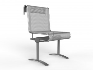 waiting room chair 1 seat 3Dモデル