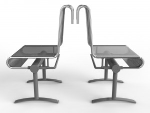 waiting room chair 1 seat 3Dモデル