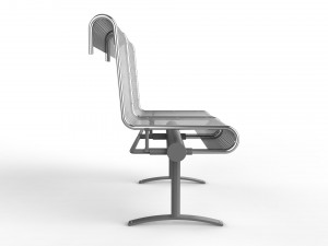 waiting room chair 2 seats Modèle 3D