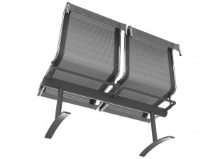 waiting room chair 2 seats Modèle 3D