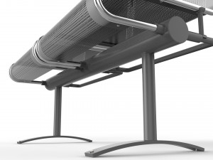 waiting room chair 2 seats Modèle 3D