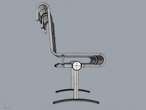 waiting room chair 2 seats Modèle 3D