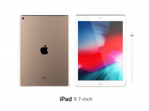 ipad 9 7-inch gold Modelo 3D