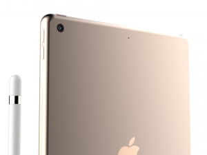 ipad 9 7-inch gold 3D Model