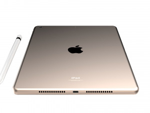 ipad 9 7-inch gold 3D Model