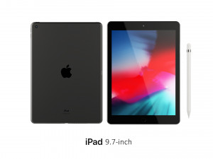 ipad 9 7-inch space gray Modelo 3D
