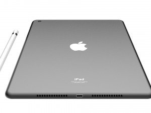 ipad 9 7-inch space gray 3D Model