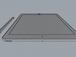 ipad 9 7-inch space gray 3D Model