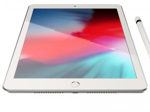 ipad 9 7-inch silver 3D Model
