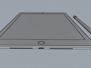 ipad 9 7-inch silver 3D Model