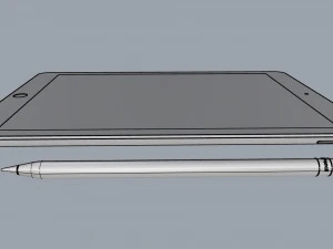 ipad 9 7-inch silver 3D Model